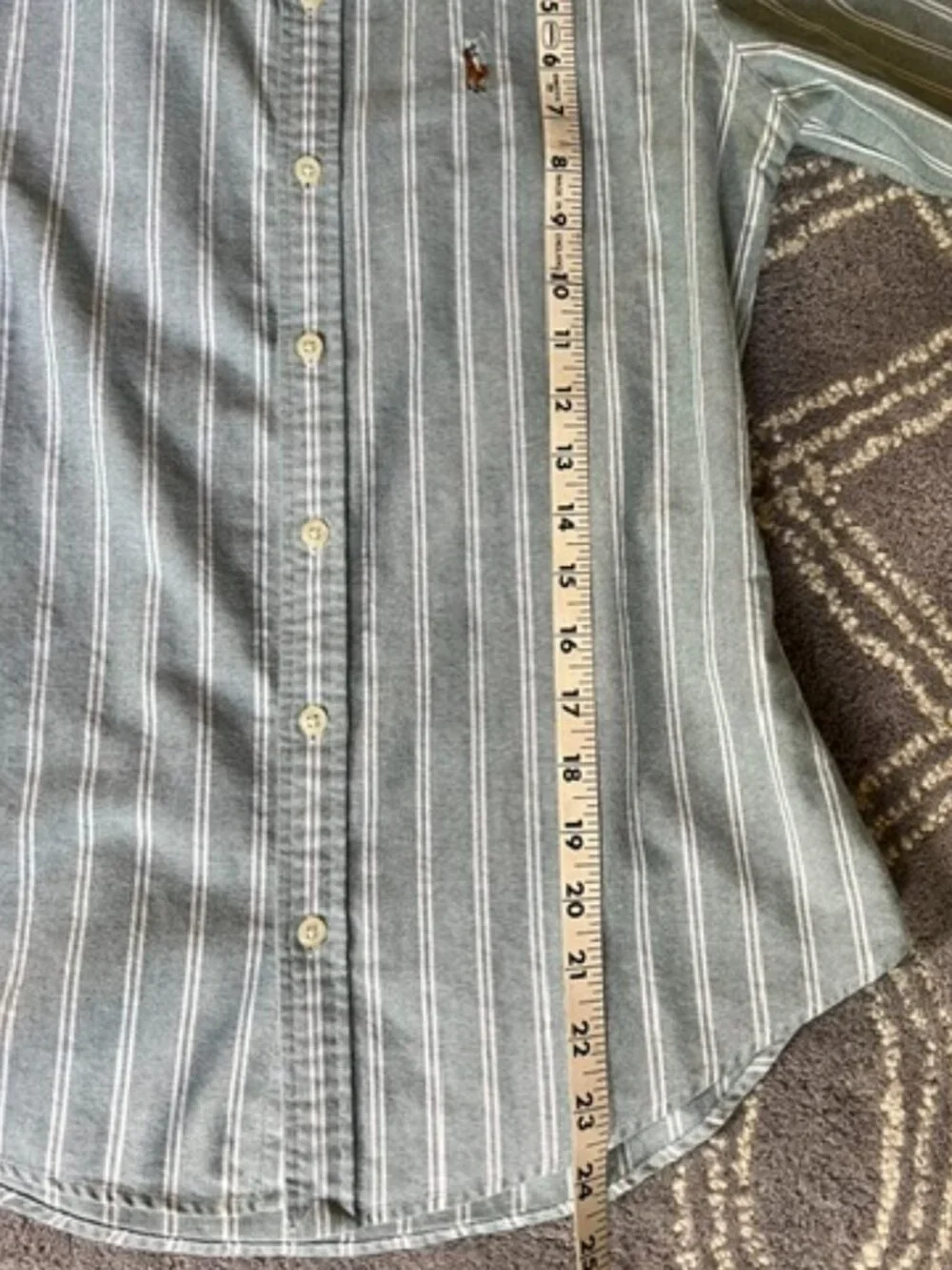Ralph Lauren Striped Cotton Oxford Long-Sleeve Slim Fit Boys